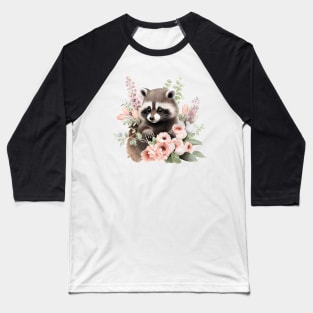 Cute raccoon Baseball T-Shirt